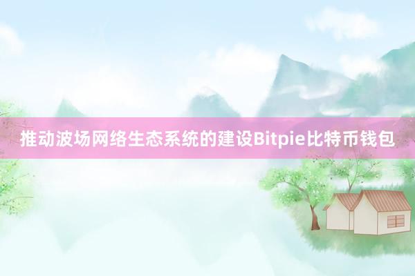 推动波场网络生态系统的建设Bitpie比特币钱包